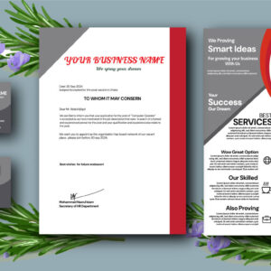 I will design professional letterhead and company letter pad
