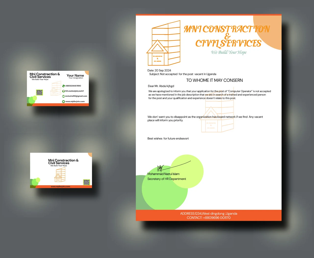 I will design professional letterhead and company letter pad - Image 4